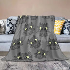 Toothless Dragon Print Flannel Blanket Throw - Anti-Pilling, Wrinkle-Resistant, Lightweight Cozy Chic Cuddle Blanket for Toddlers, Decorative Sofa & Bed Use, Cool Evening Gift - View 4
