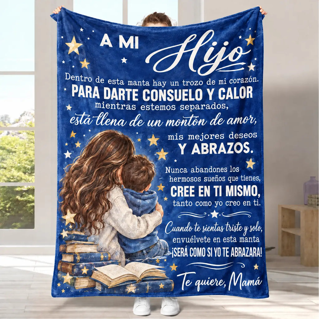 Mama&Papa Inspirational Blanket for Daughters&Son-the perfect graduation gift, birthday present, back-to-school gift, or Christmas present. Features pink butterfly embellishments and makes a lovely addition to your daughter’s bedroom. - View 13