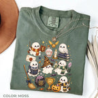Comfort Colors Wizard Ghost Halloween Graphic Tee