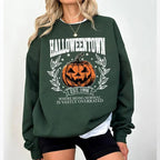 Halloweentown University Shirt - Sweatshirt - Hoodie, Halloween Town Est 1998 Sweatshirt, Fall Sweatshirt, Vintage Pumpkin Shirt, Women Halloween Sweatshirt, Spooky Season, Halloween Gift, Full Color, For Men, For Women, Casual, Classic Fashion, Tee Print - View 5