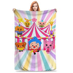 Plim Plim Blanket Cozy cartoon blanket with Plim Plim enjoying a fun circus ride, flannel material makes it perfect for chilling Children's Blankets - View 22