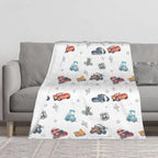 [SummerVibes] DISNEY CLASSIC Soft Funny Cars‌ Throw Blanket Route 66 Cars Blanket, Home Bedroom Decor - View 2