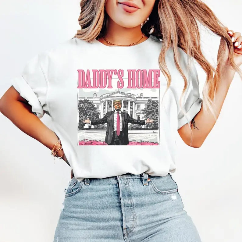 's Home T-Shirt Funny Unisex Graphic Cotton Crew Tee