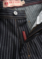 Dennis Striped Denim Short