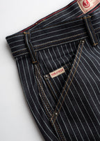 Dennis Striped Denim Short