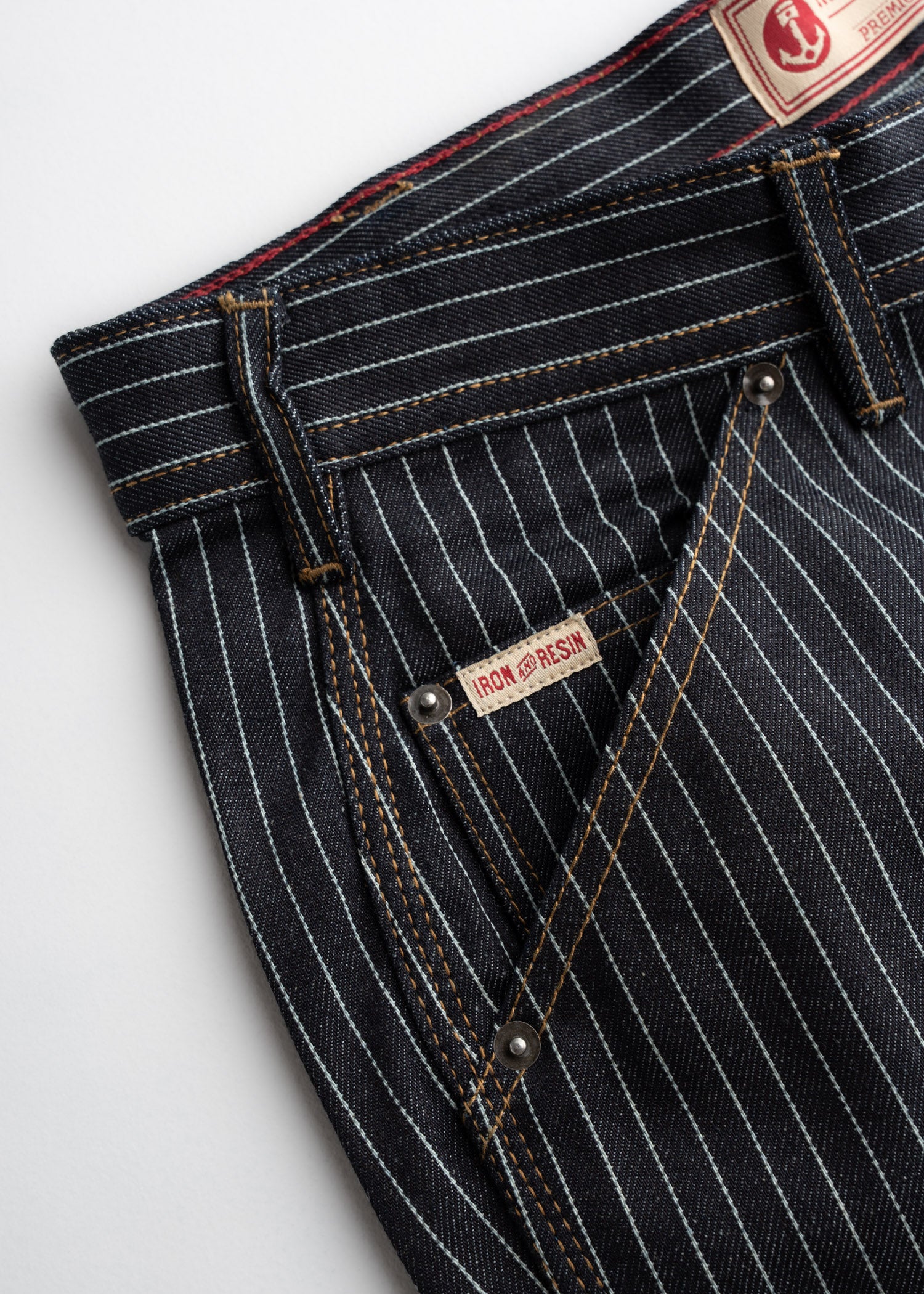 Dennis Striped Denim Short
