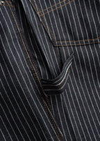 Dennis Striped Denim Short