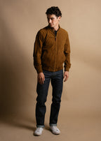 Goat Suede Bomber Jacket