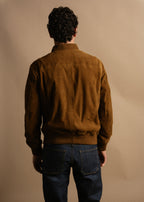 Goat Suede Bomber Jacket