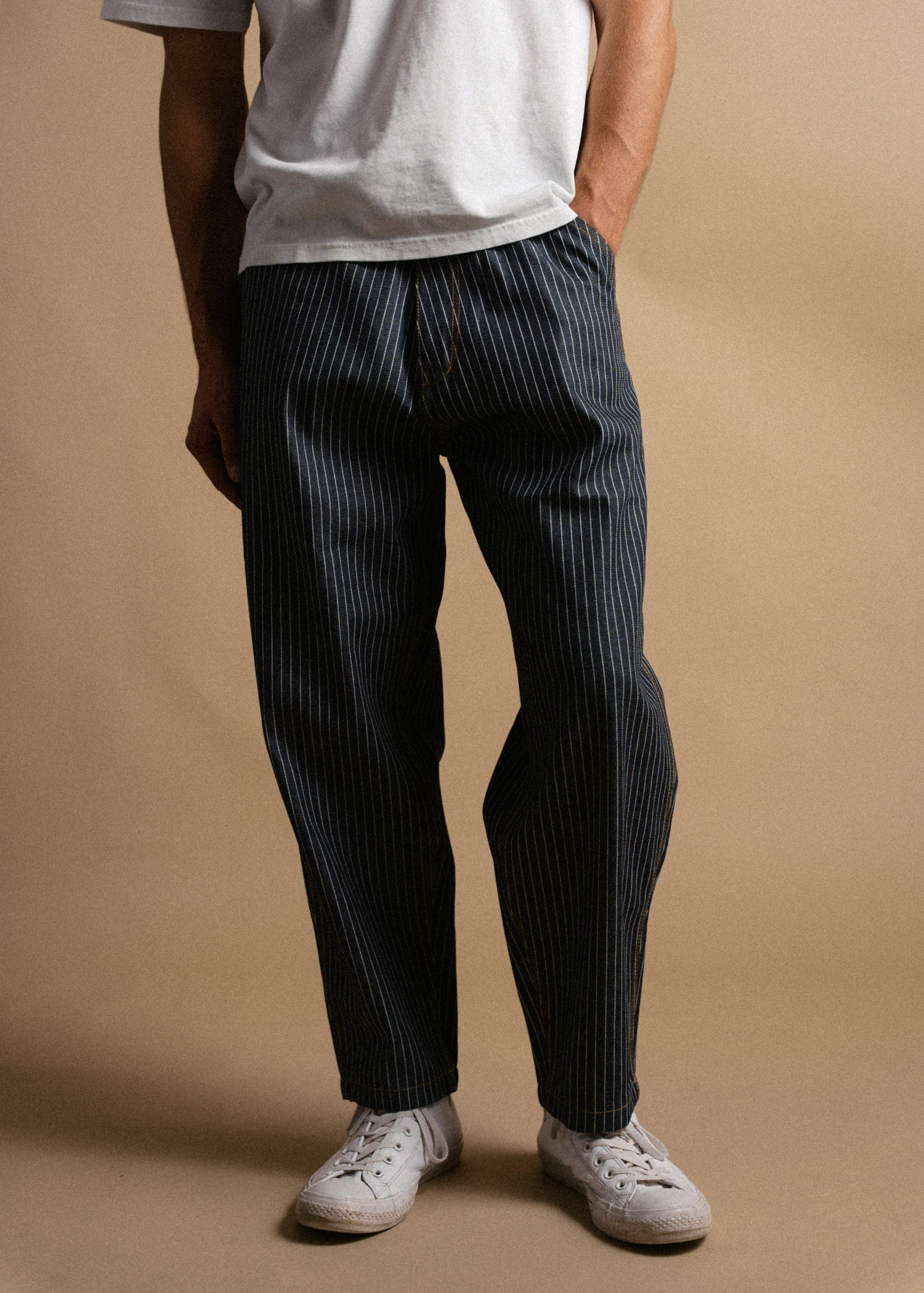 Trapper Striped Denim Pant