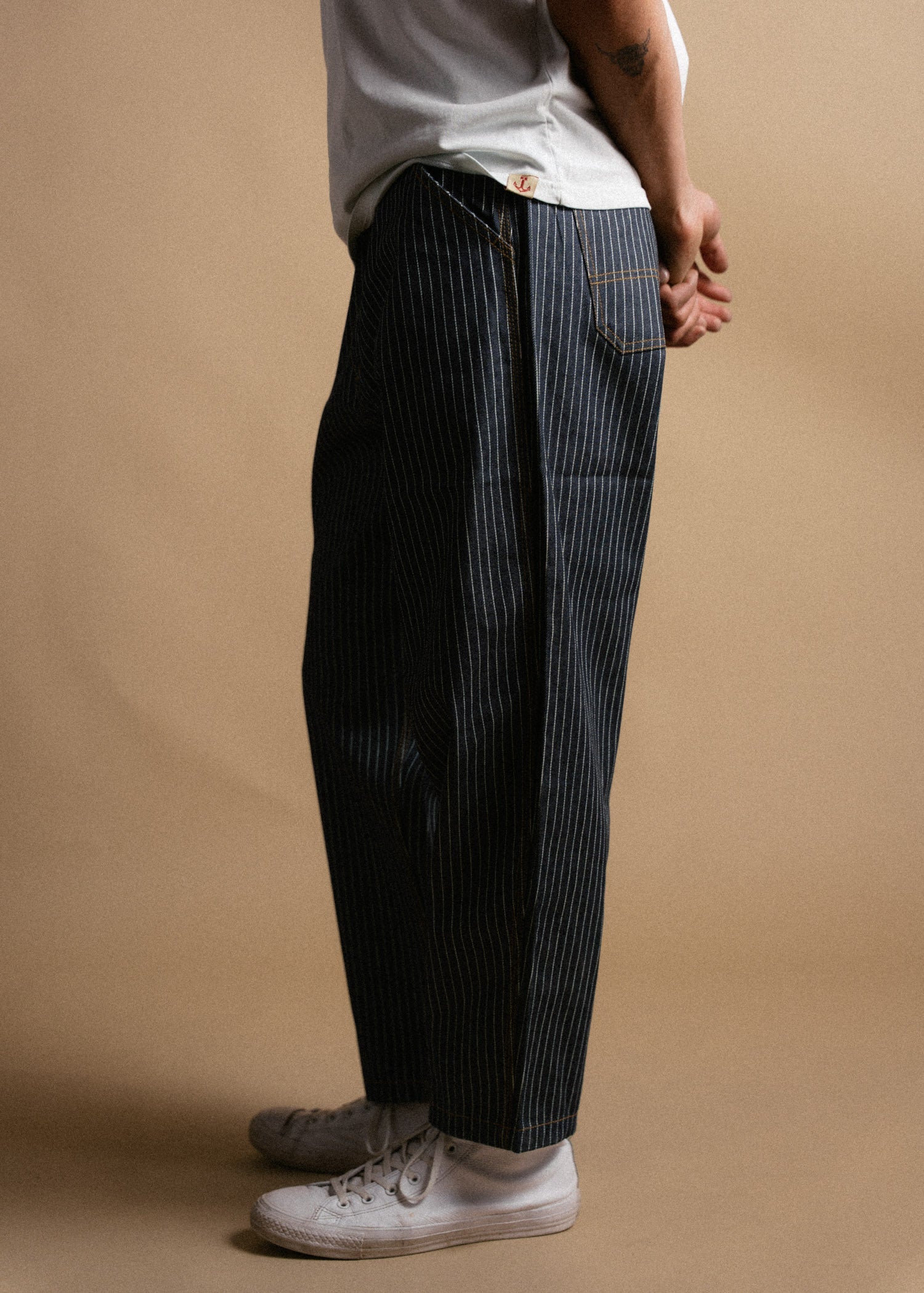 Trapper Striped Denim Pant