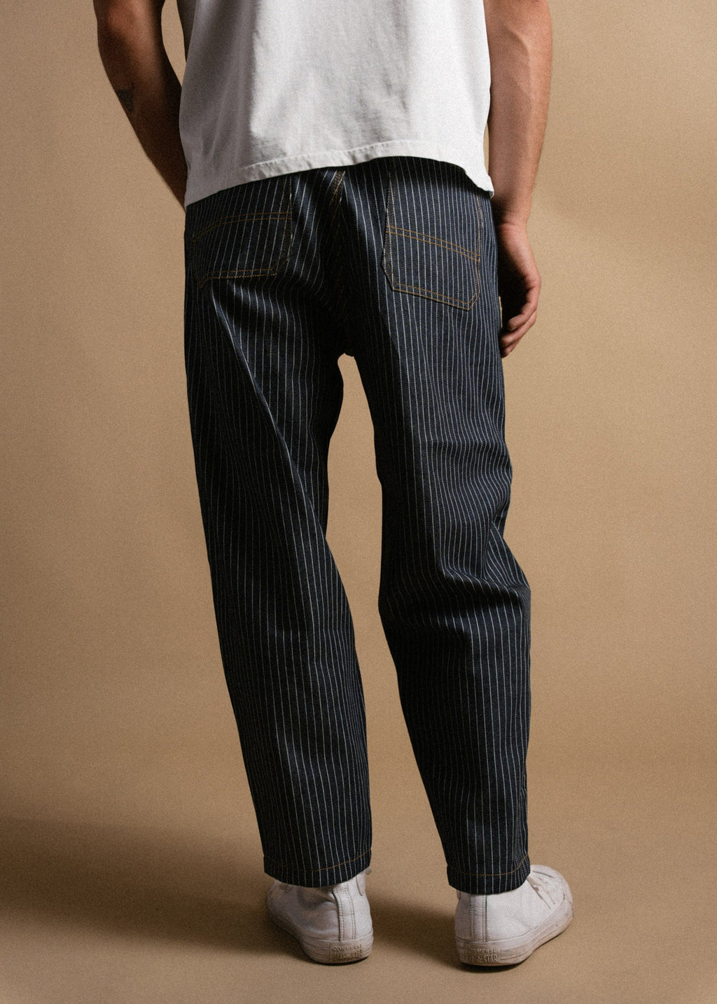 Trapper Striped Denim Pant