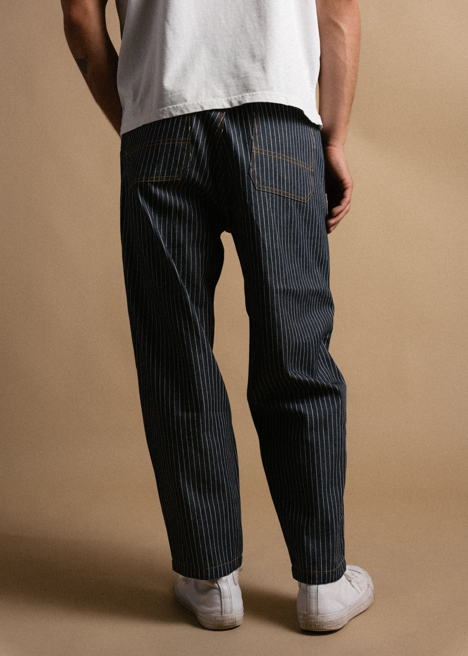 Trapper Striped Denim Pant