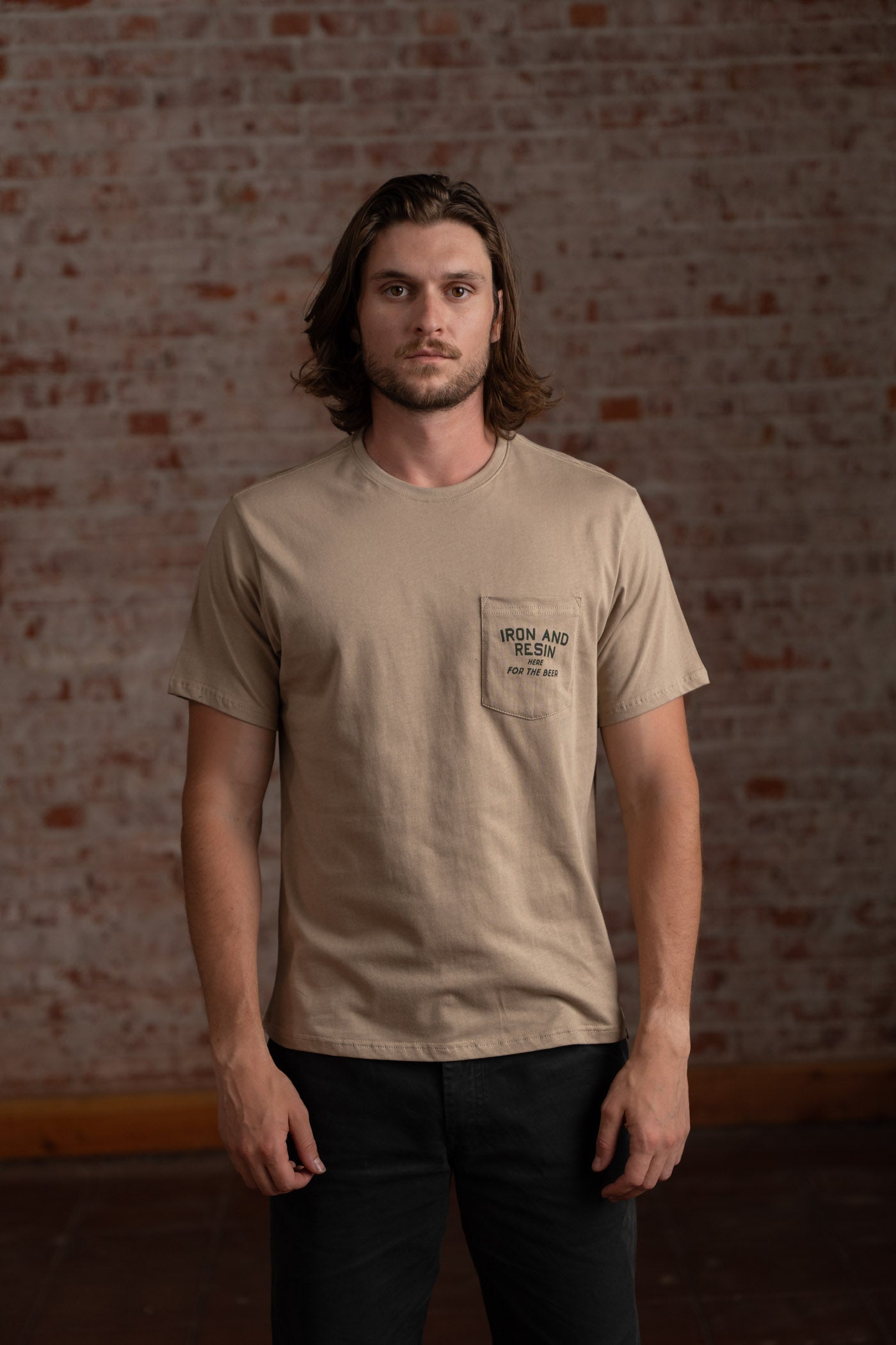 Here For The Beer Pocket Tee