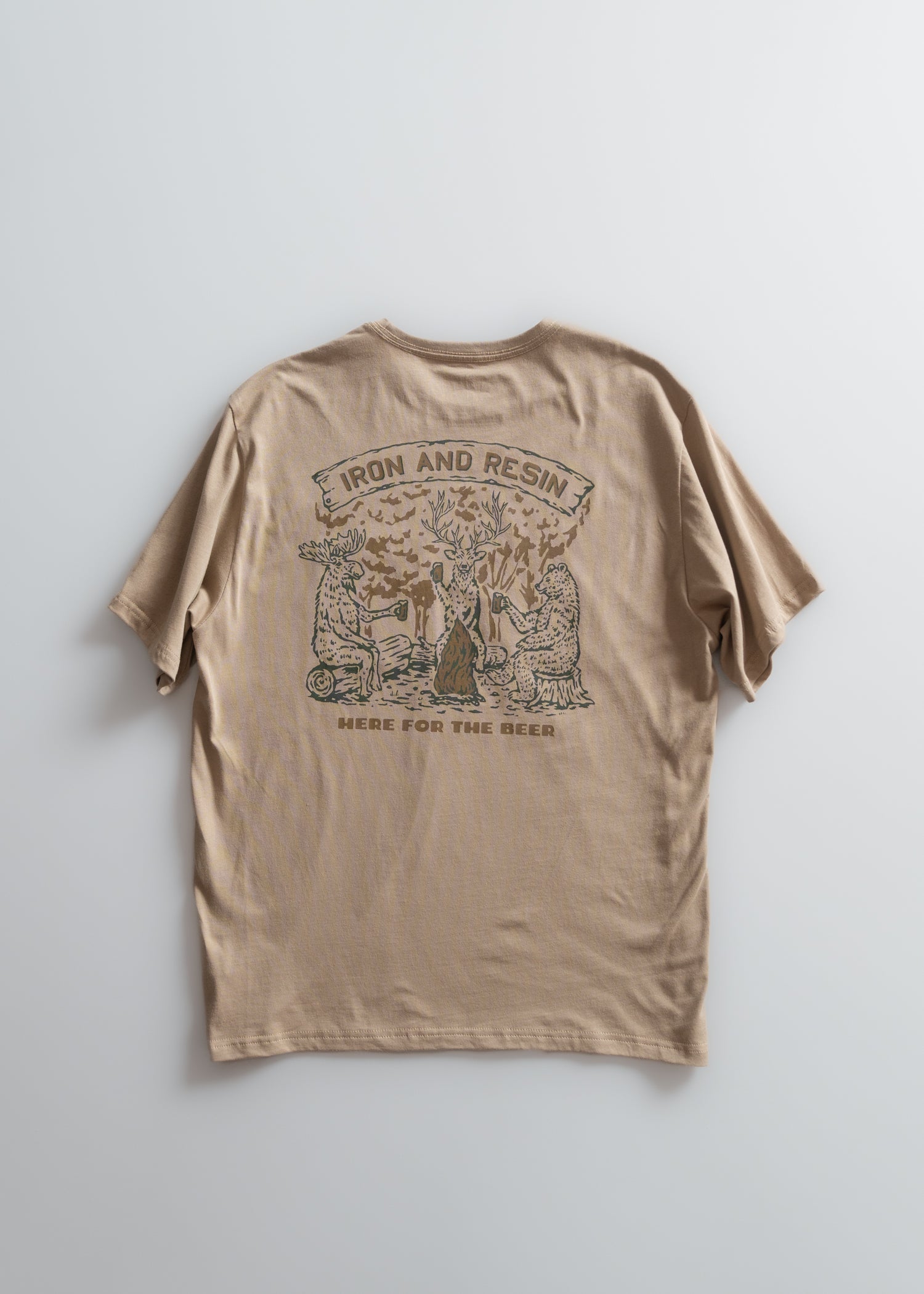 Here For The Beer Pocket Tee