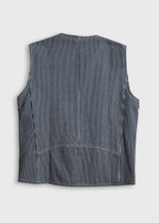 Highland Vest - Hickory Stripe