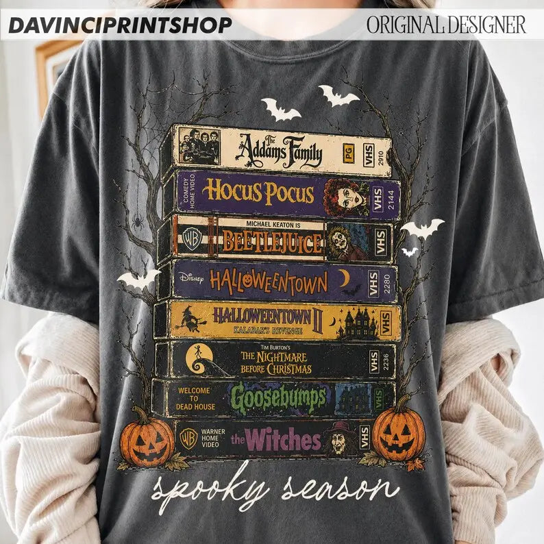 Comfort Colors Vintage Halloween Movie Shirt, Retro Tee