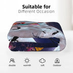SPXUBZ Christmas Movie Blanket Soft Warm Cartoon Flannel Throw Blanket Lightweight Car Sofa Bedroom Blankets Gifts for Kids Young Adults Men Women Boy Girl - View 8