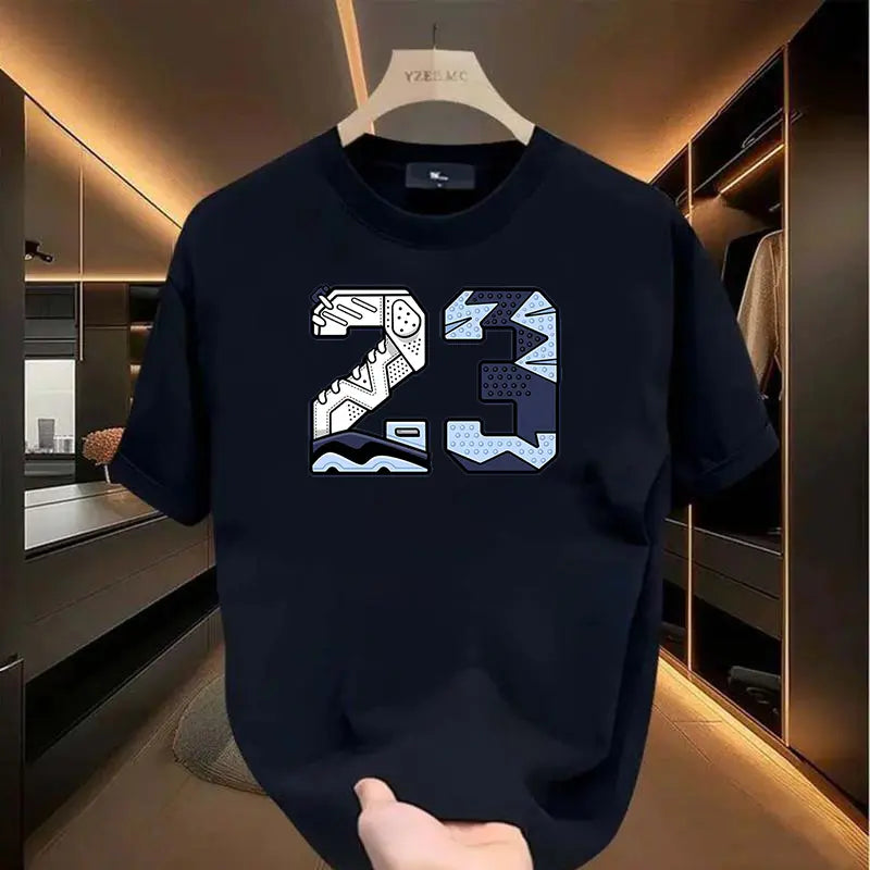 Men's Casual Round Neck T-Shirts with Unique Printed Designs