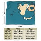 Snorlax Cartoon Blanket Ultra Air-conditioning quilt, soft and thin style Flannel Throw Blanket Warm Cozy Fleece Blankets Gifts for Kids Boys Girls Travelling Camping Sofa Bed 50"x40" - View 5