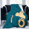 Snorlax Cartoon Blanket Ultra Air-conditioning quilt, soft and thin style Flannel Throw Blanket Warm Cozy Fleece Blankets Gifts for Kids Boys Girls Travelling Camping Sofa Bed 50"x40" - View 9