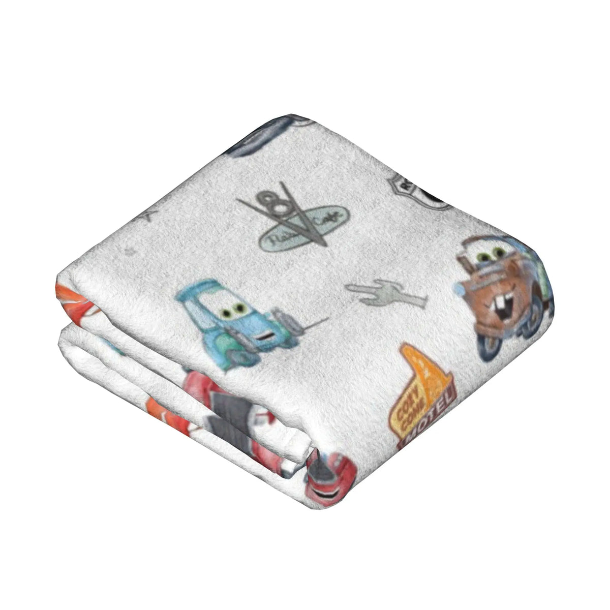 [SummerVibes] DISNEY CLASSIC Soft Funny Cars‌ Throw Blanket Route 66 Cars Blanket, Home Bedroom Decor - View 3