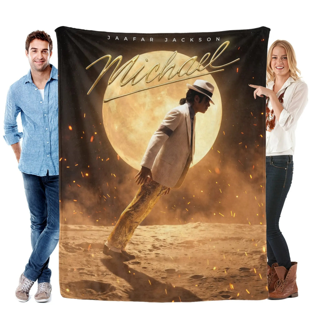 Michael Jackson Music Legend Fleece Throw Blanket - Fleece Fabric, Wrinkle-Resistant, Flannel Weave, Iconic Collage, HD Print, Durable, Breathable, Lightweight, Multi-Size (60in Option), All Seasons, for Adults’ Bed & Couch, Home & Travel - View 12