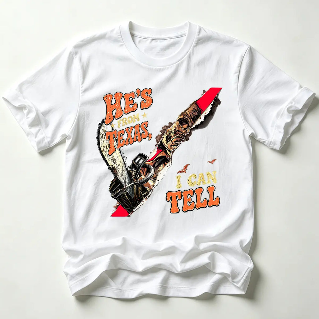 Texas Movie Graphic T-Shirt - Halloween Regular Fit Tee, Spooky Season Fan Top - View 11