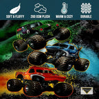 Monster Jam Monster Truck Flannel Throw Blanket, Soft Warm Polyester Fiber Bedding, Ideal Father's Day Gifts for Year-Round Use - View 5