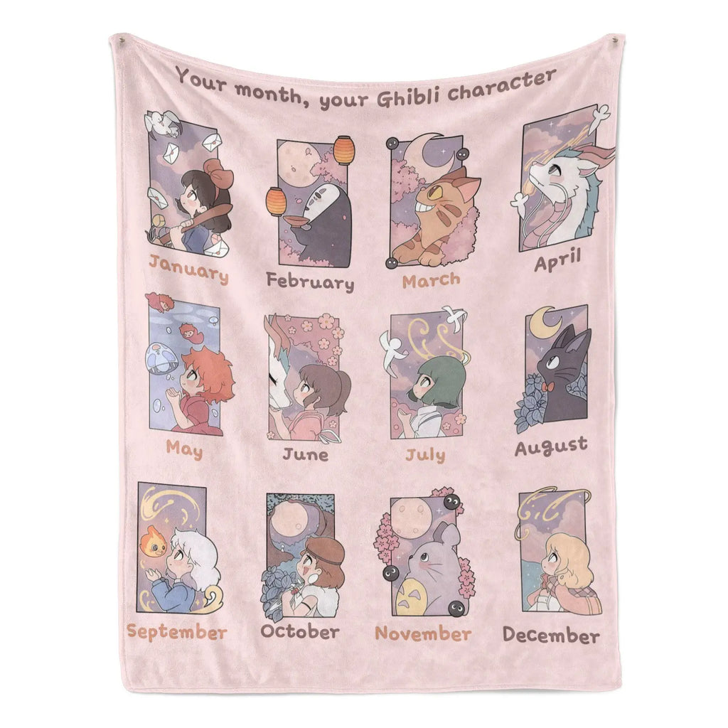 Studio Ghibli Anime Blanket Soft Funny Throw Blanket Cozy Lightweight Plush Portable Cover Blanket For Sofa,Warm Gift For Birthday,Christmas,Multiple Blanket - View 12