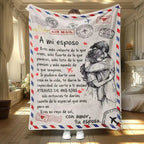 A Spanish letter: papa gives a blanket to his daughter, papa & mama give Birthday gift for son & daughter. A soft and comfortable flannel blanket, perfect for various occasions, a Valentine's Day gift.Easter Gifts for Kids - View 21