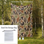 Camouflage Pattern Flannel Blanket, 1 Count Soft Comfortable Warm Napping Throw Blanket, Cool Bedroom Bedding Blankets for Home Office Travel Camping - View 9