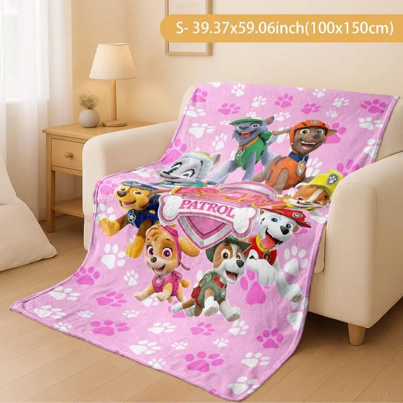 Paw Patrol Blanket, Soft Warm Plush Throw for Kids & Adults, Perfect Gift for Movie Nights, Home Decor, Daily Use - View 3