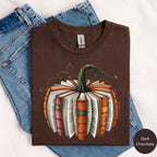Fall Book Pumpkin Sweatshirt & T-Shirt, Cotton Blend