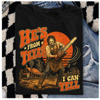Texas Movie Graphic T-Shirt - Halloween Regular Fit Tee, Spooky Season Fan Top - View 1