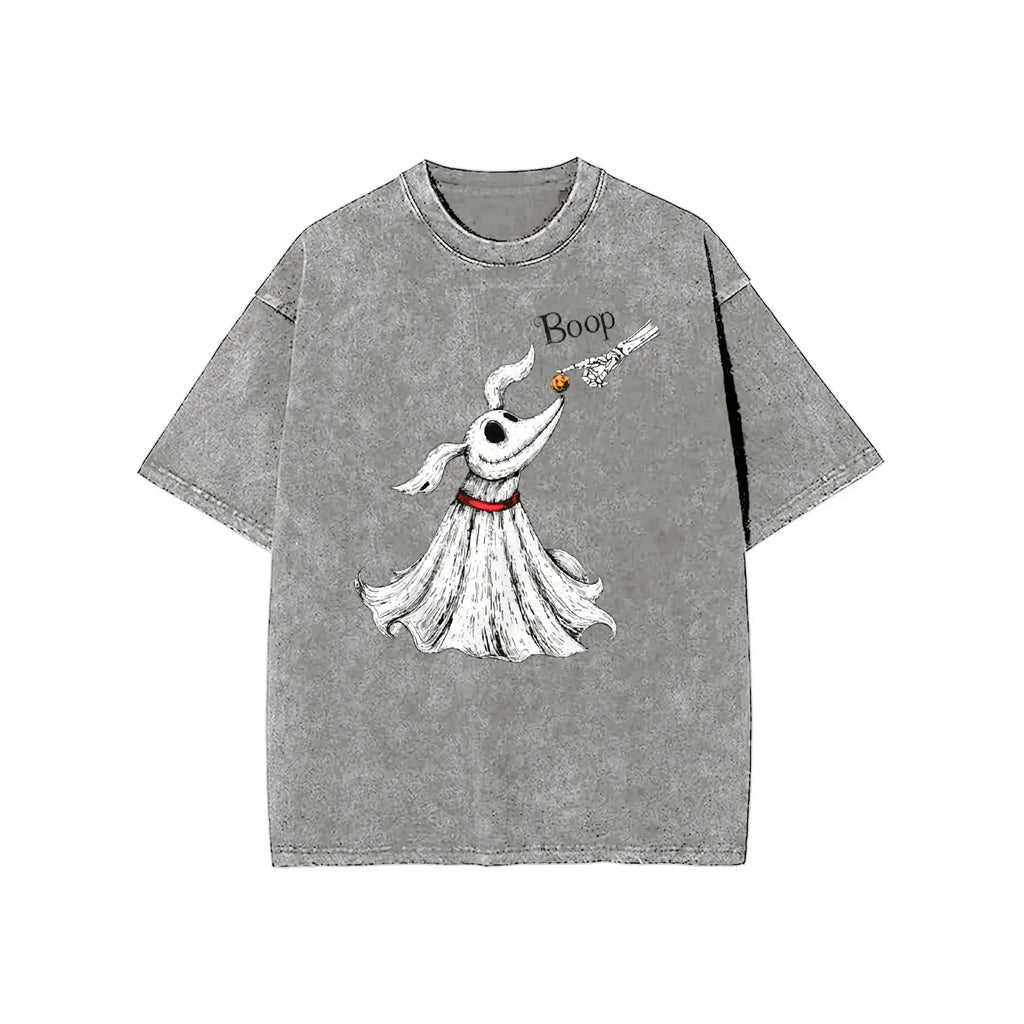 Zero Dog Boop Skeleton Hand Funny T-Shirt, Halloween Trip Tee, Nightmare Before Christmas Matching Shirt - View 15