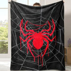 Spider Web Pattern Flannel Blanket Soft Skin Friendly Warm Cozy Throw Blanket Gothic Halloween Style Lightweight Bedding Blanket for Bed Sofa Couch Bedroom Living Room Nap Home Decor Birthday Gift - View 11