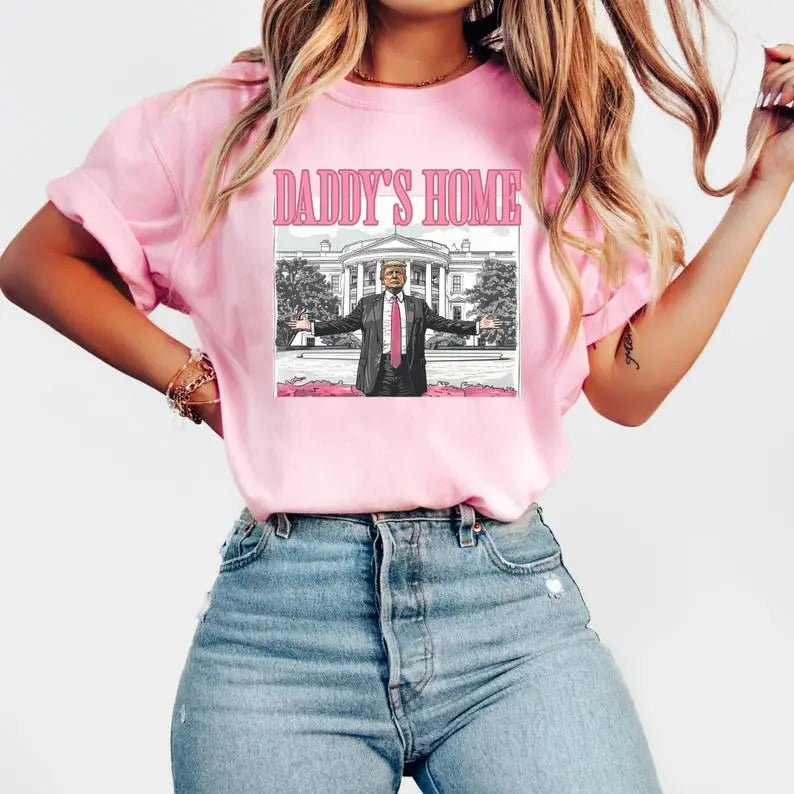 's Home T-Shirt Funny Unisex Graphic Cotton Crew Tee