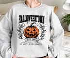 Halloweentown University Shirt - Sweatshirt - Hoodie, Halloween Town Est 1998 Sweatshirt, Fall Sweatshirt, Vintage Pumpkin Shirt, Women Halloween Sweatshirt, Spooky Season, Halloween Gift, Full Color, For Men, For Women, Casual, Classic Fashion, Tee Print - View 2