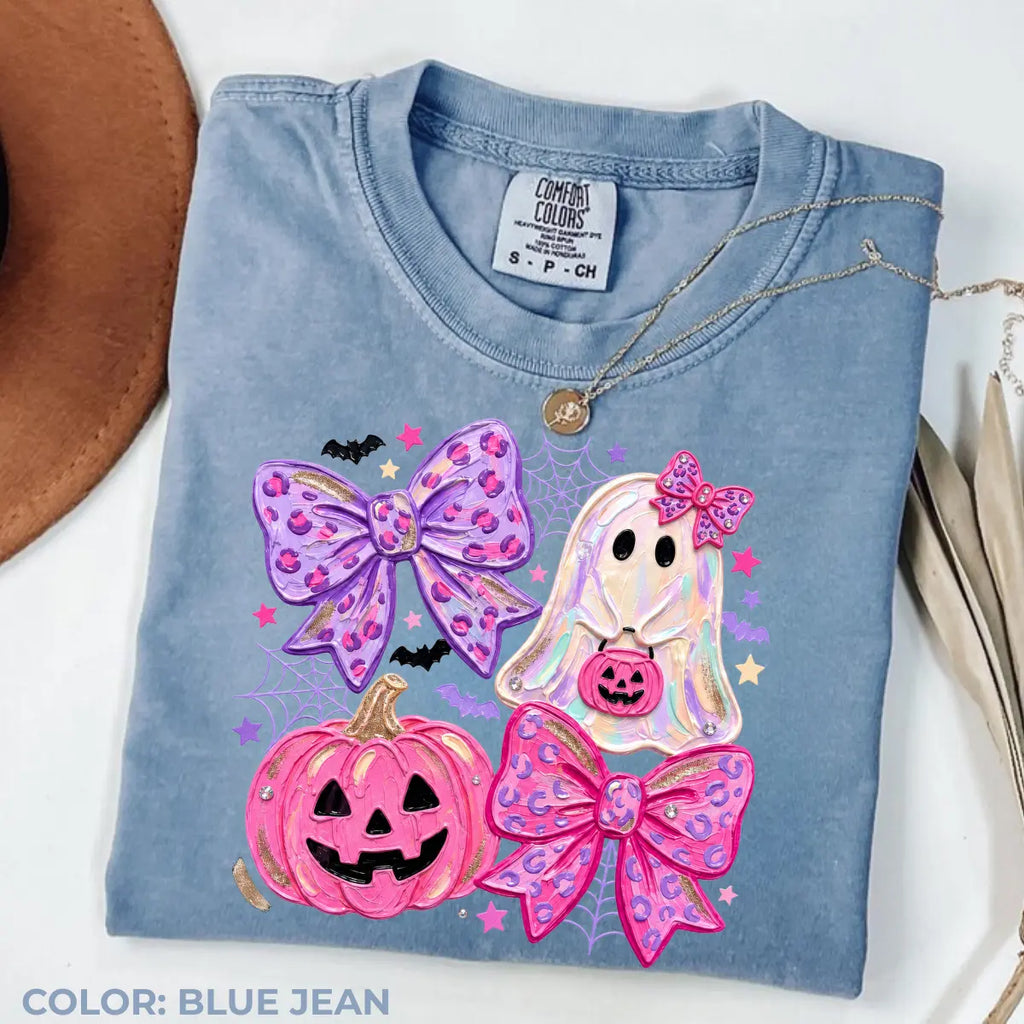 Comfort Colors Preppy Ghost Coquette Shirt Cotton Tee