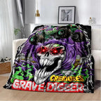 Soft Funny Throw Blanket M-Monster Jam Flannel Blanket - Soft and comfortable, with fashionable print design, suitable for daily use and gift giving (birthdays, Christmas, Thanksgiving) B-4 - View 12