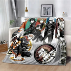 Cartoon Anime Jujutsu Kaisen Throws Blanket Super Soft Featuring Yuji,Megumi,obara and Satoru Gojo Blanket for Travel Beding Bed - View 35
