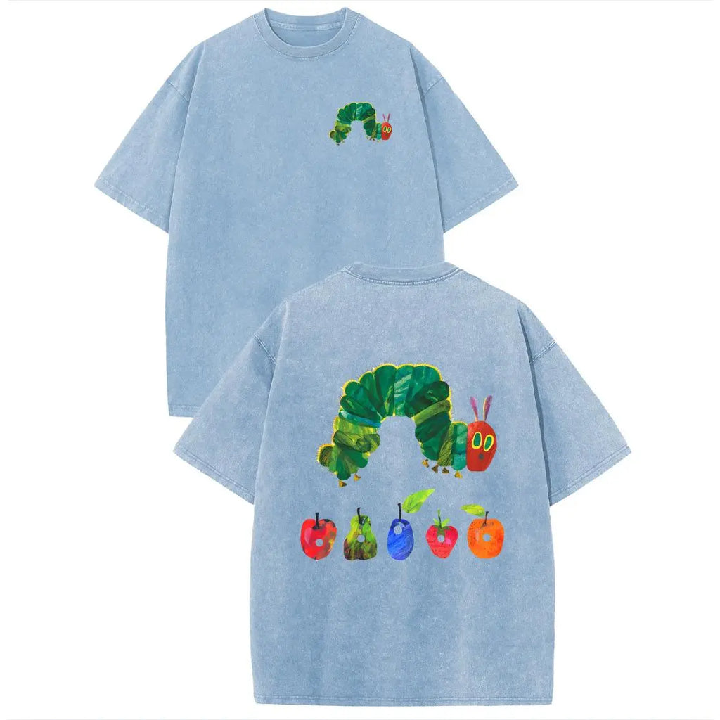 Holafish Heavyweight Cotton Streetwear T-Shirt with Acid Wash