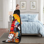 [Summer Sale Deals] Halloween blanket, horror movie character blanket, horror season blanket, sofa bed blanket, lightweight and warm flannel blanket, plush microfiber blanket, thin air conditioning blanket - View 3