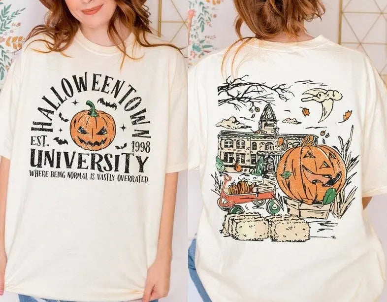 Halloweentown Est 1998 Back and Front T-Shirt Sweatshirt Hoodie for Women and Men