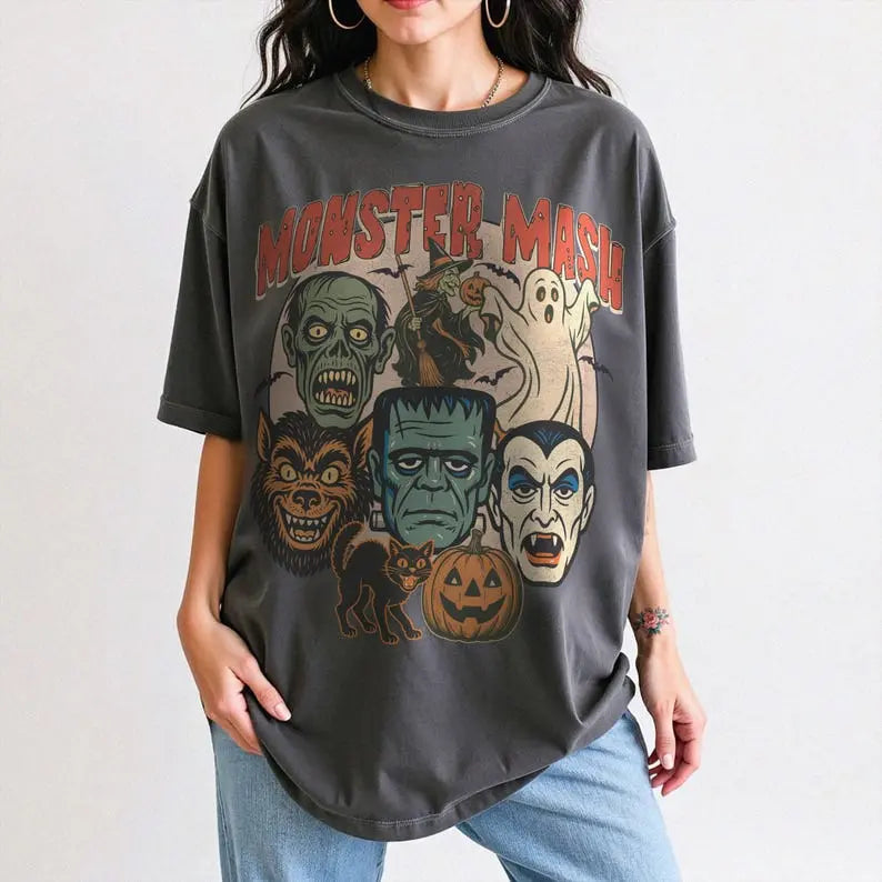 Monster Mash Halloween Graphic Tee, Comfort Colors