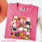 Comfort Colors Wizard Ghost Halloween Graphic Tee