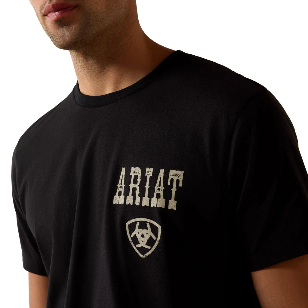 Ariat Men's Cowboy Way Up Graphic Black T-Shirt 10079500