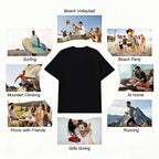 Men's 100% Pure Cotton Crew Neck Short-Sleeve Fitted Cut Draped Funny Trump Print T-Shirt - Streetwear Classic Top, Chinese New Year Apparel, Sohochic