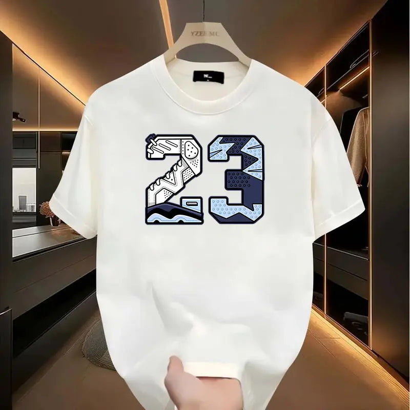 Men's Casual Round Neck T-Shirts with Unique Printed Designs